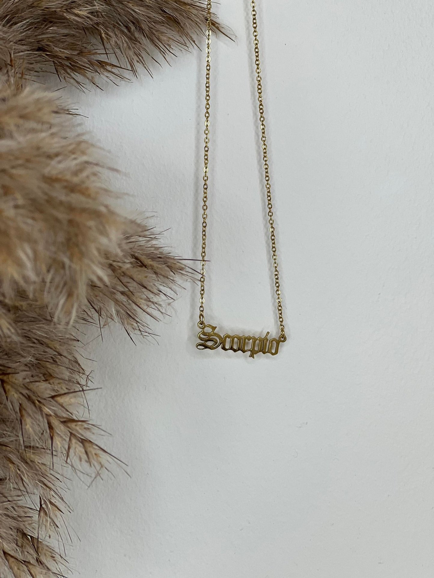Gold Star Sign Necklace