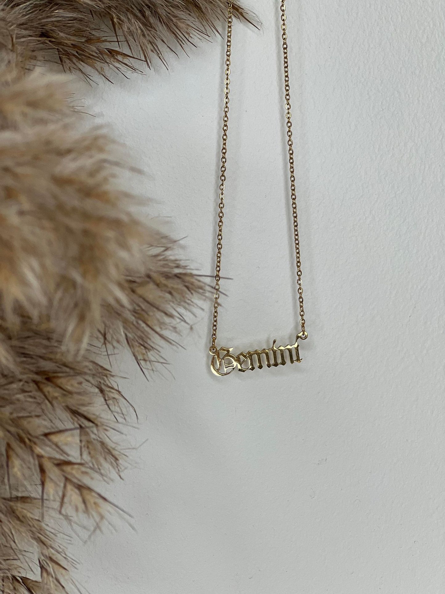 Gold Star Sign Necklace