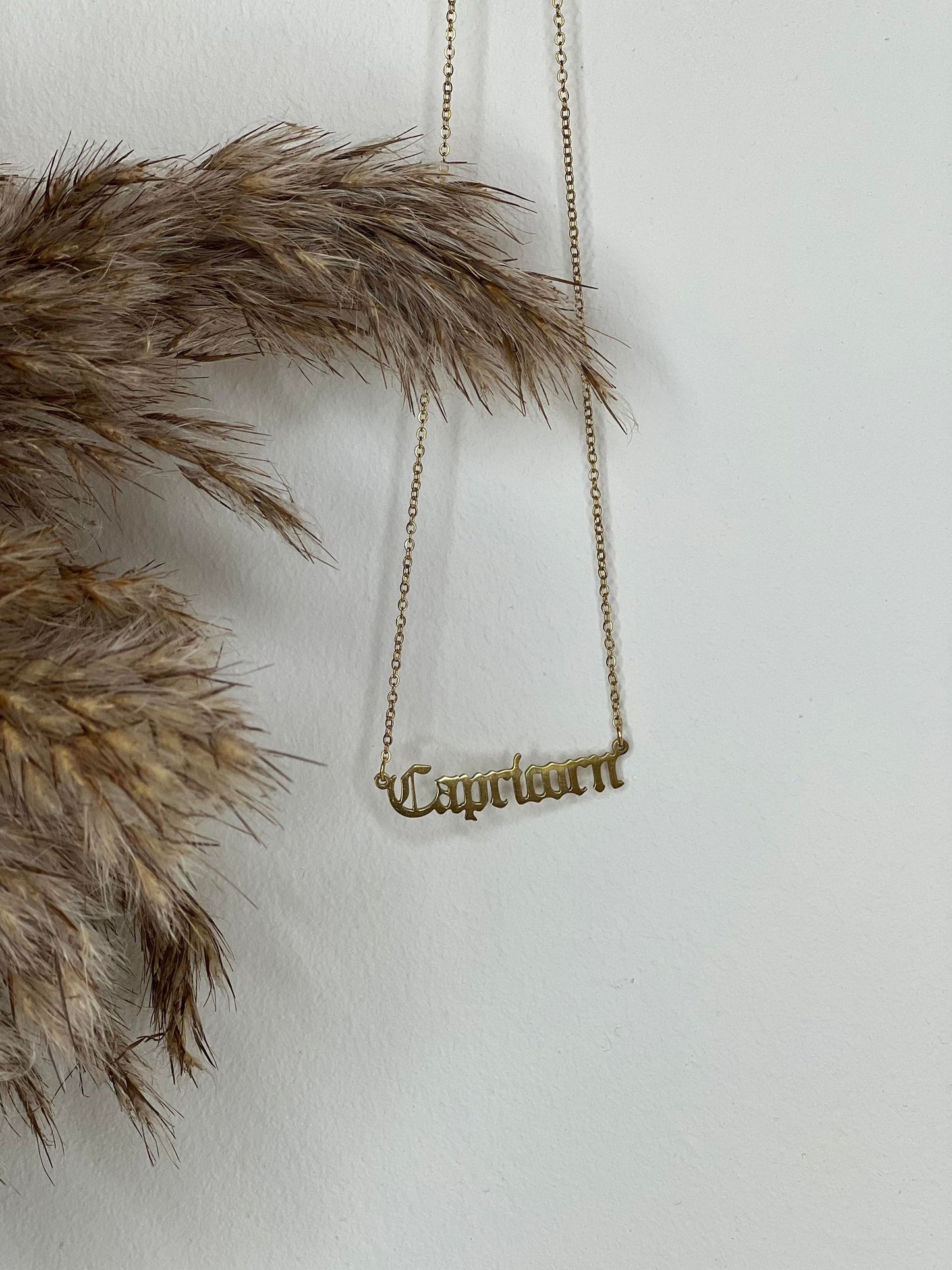 Gold Star Sign Necklace
