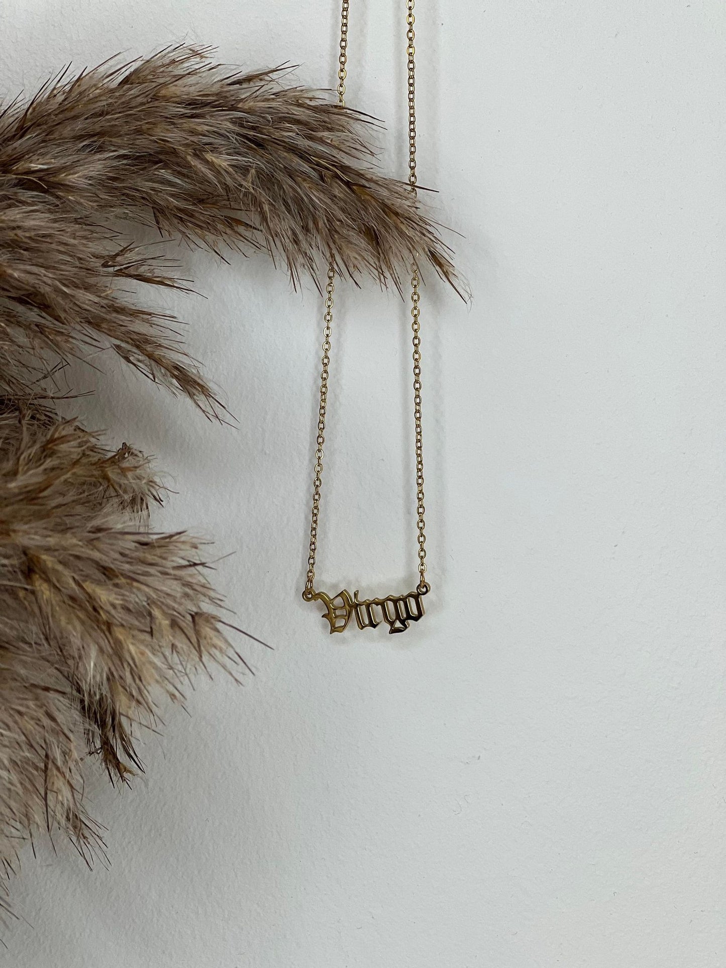 Gold Star Sign Necklace