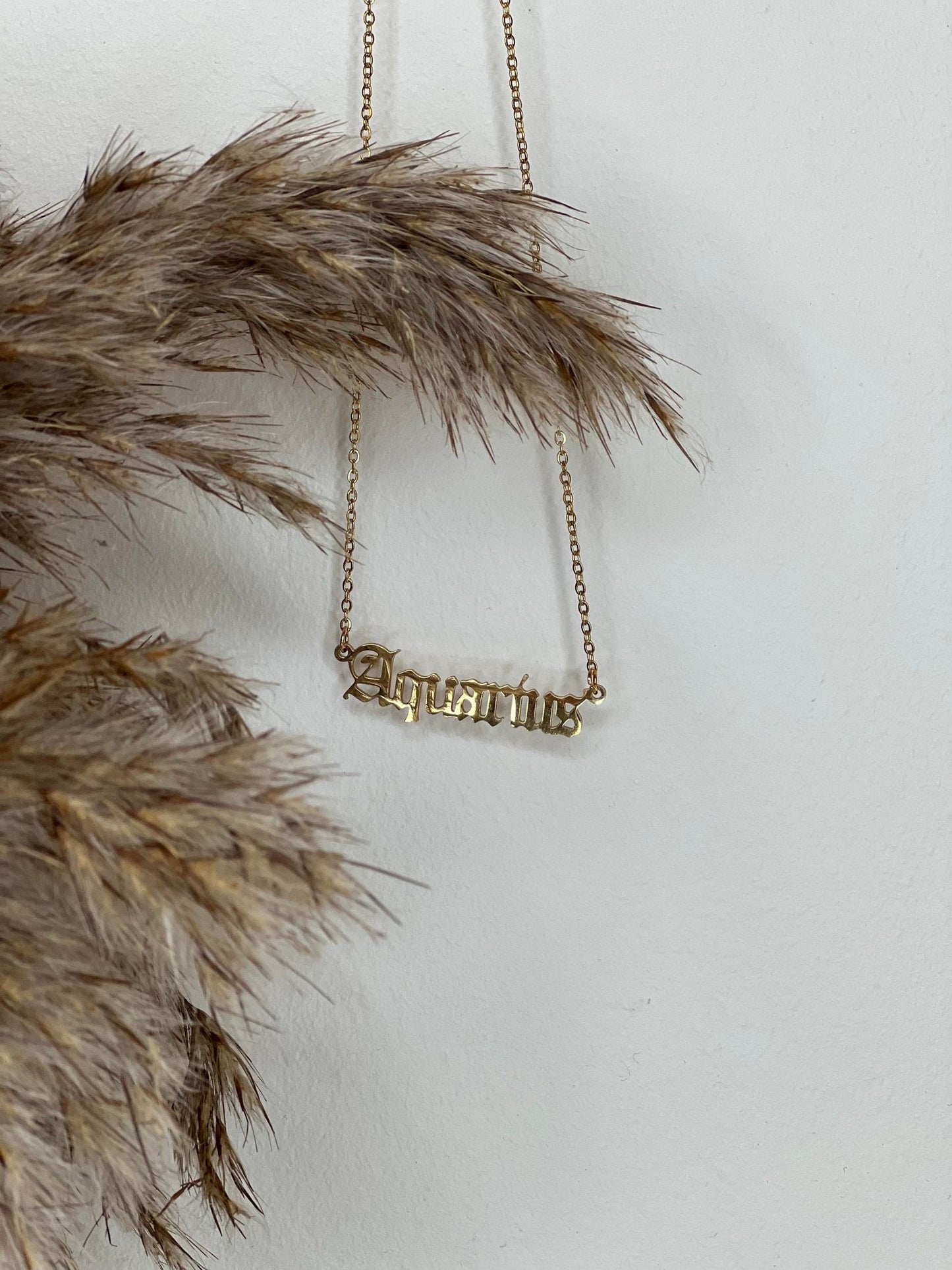 Gold Star Sign Necklace