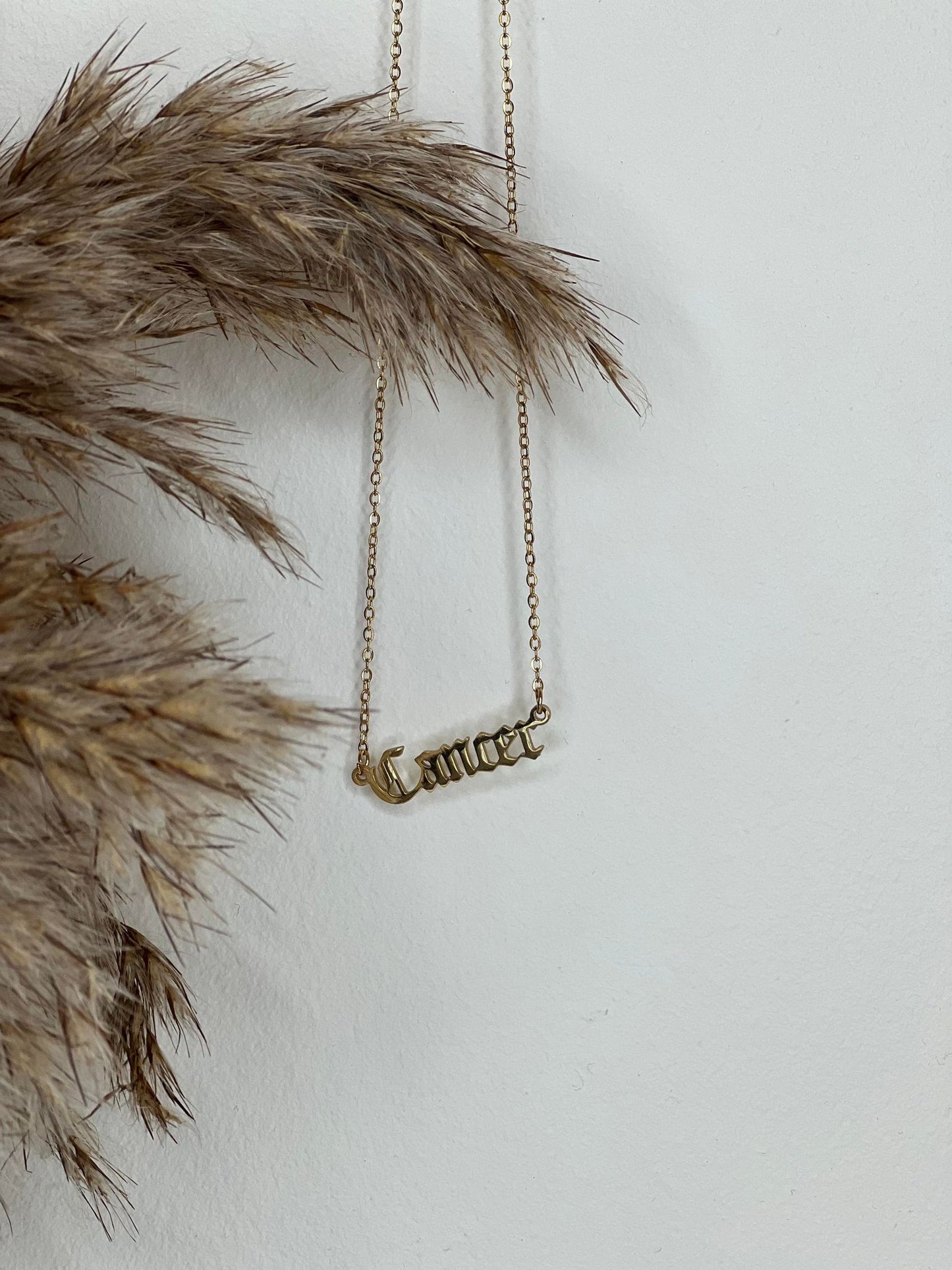 Gold Star Sign Necklace