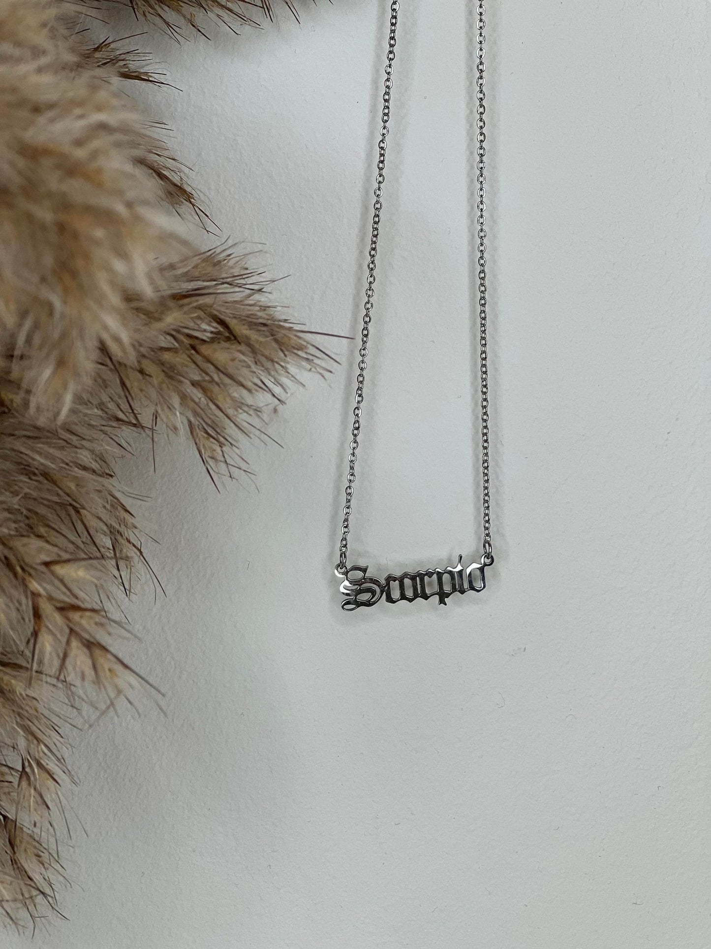 Silver Star Sign Necklace