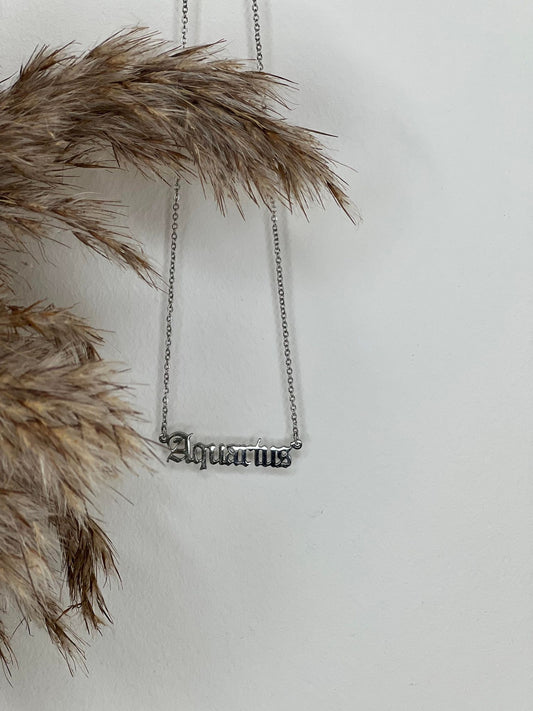 Silver Star Sign Necklace