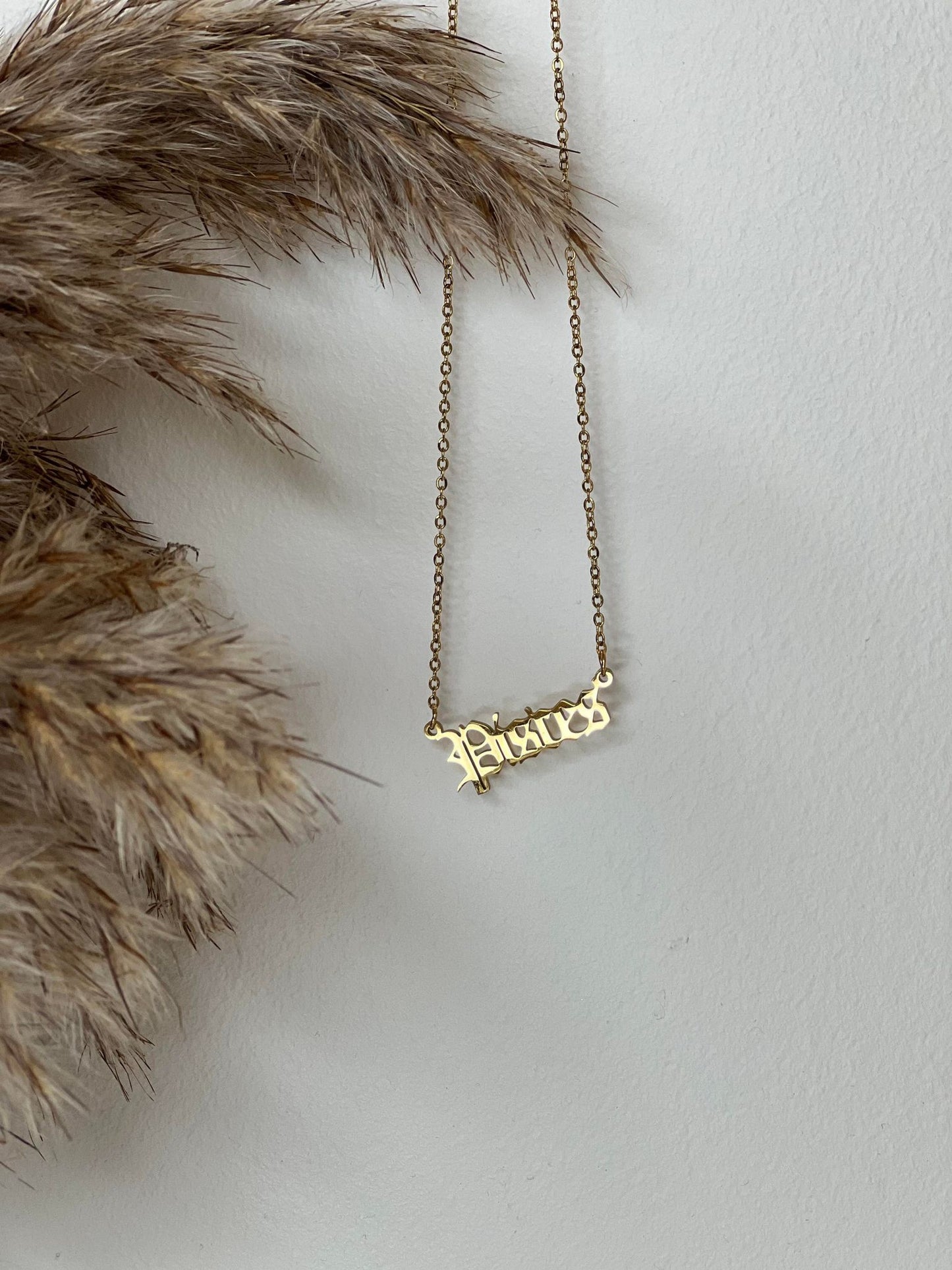 Gold Star Sign Necklace