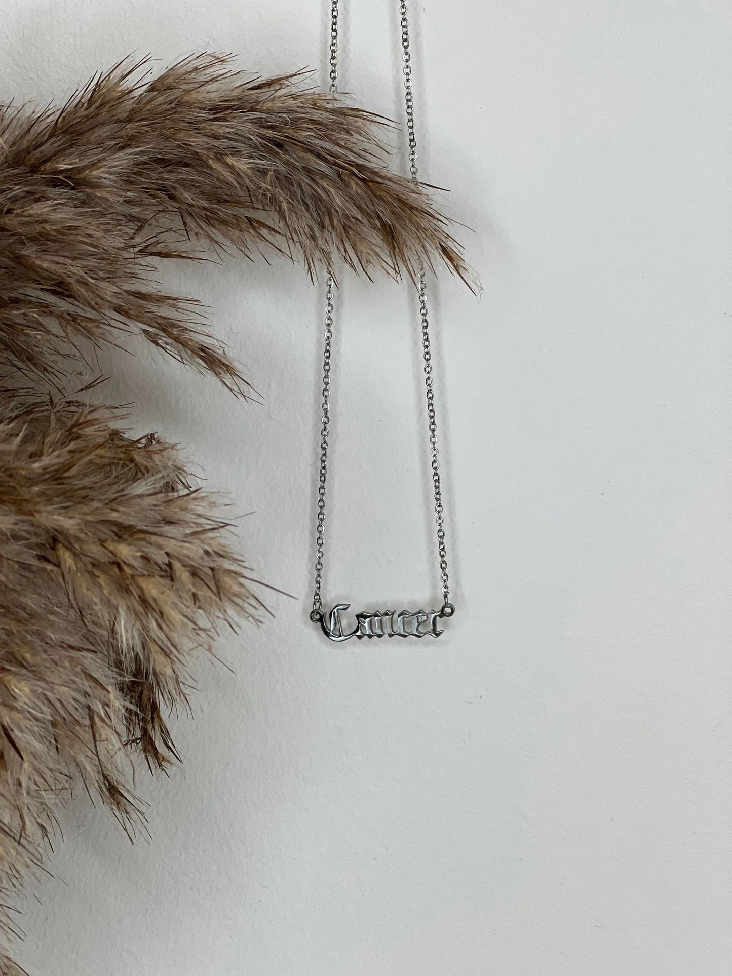 Silver Star Sign Necklace