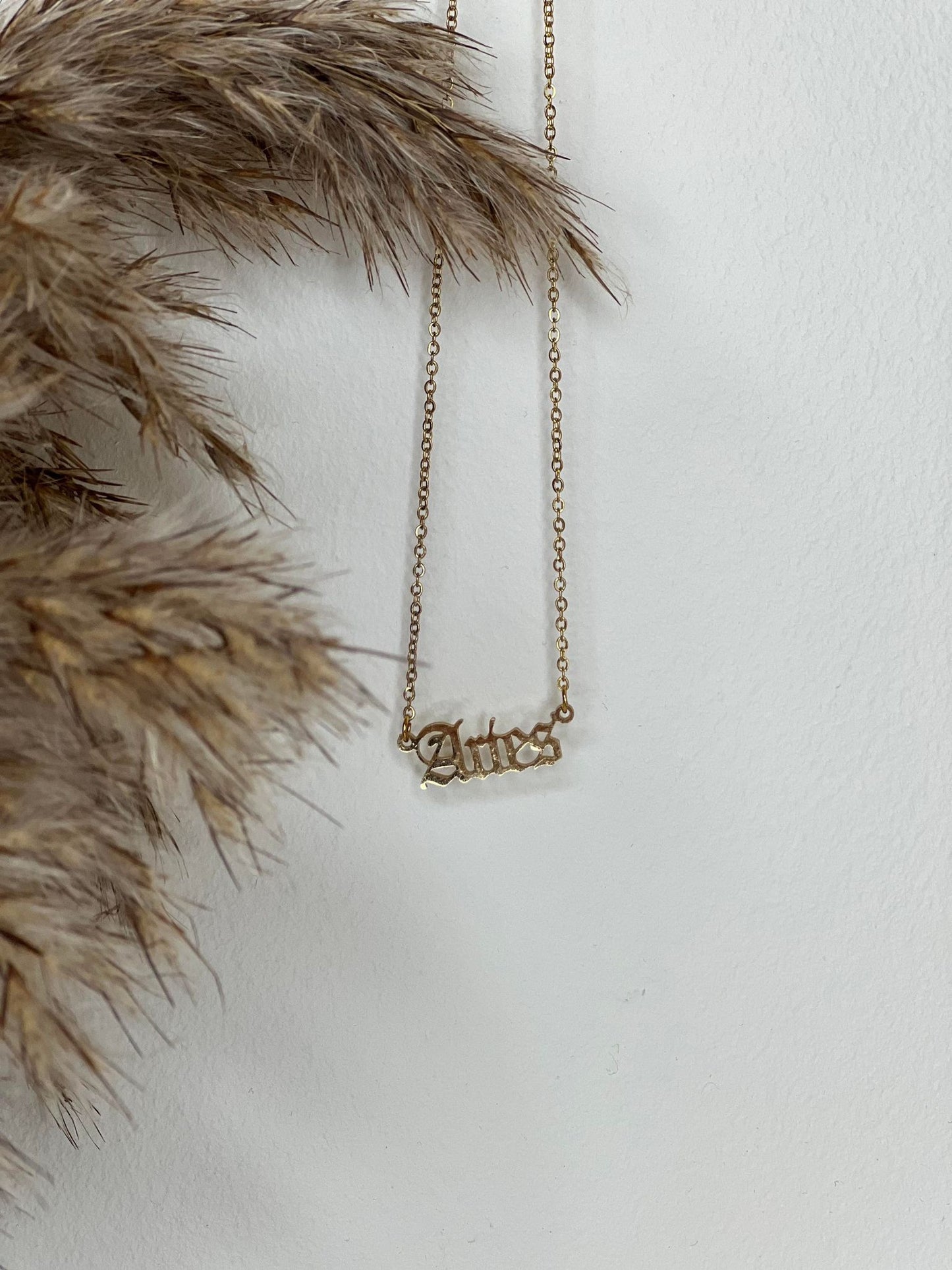 Gold Star Sign Necklace
