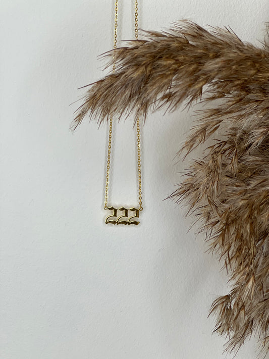NEW ‘222’ necklace 🤍 GOLD
