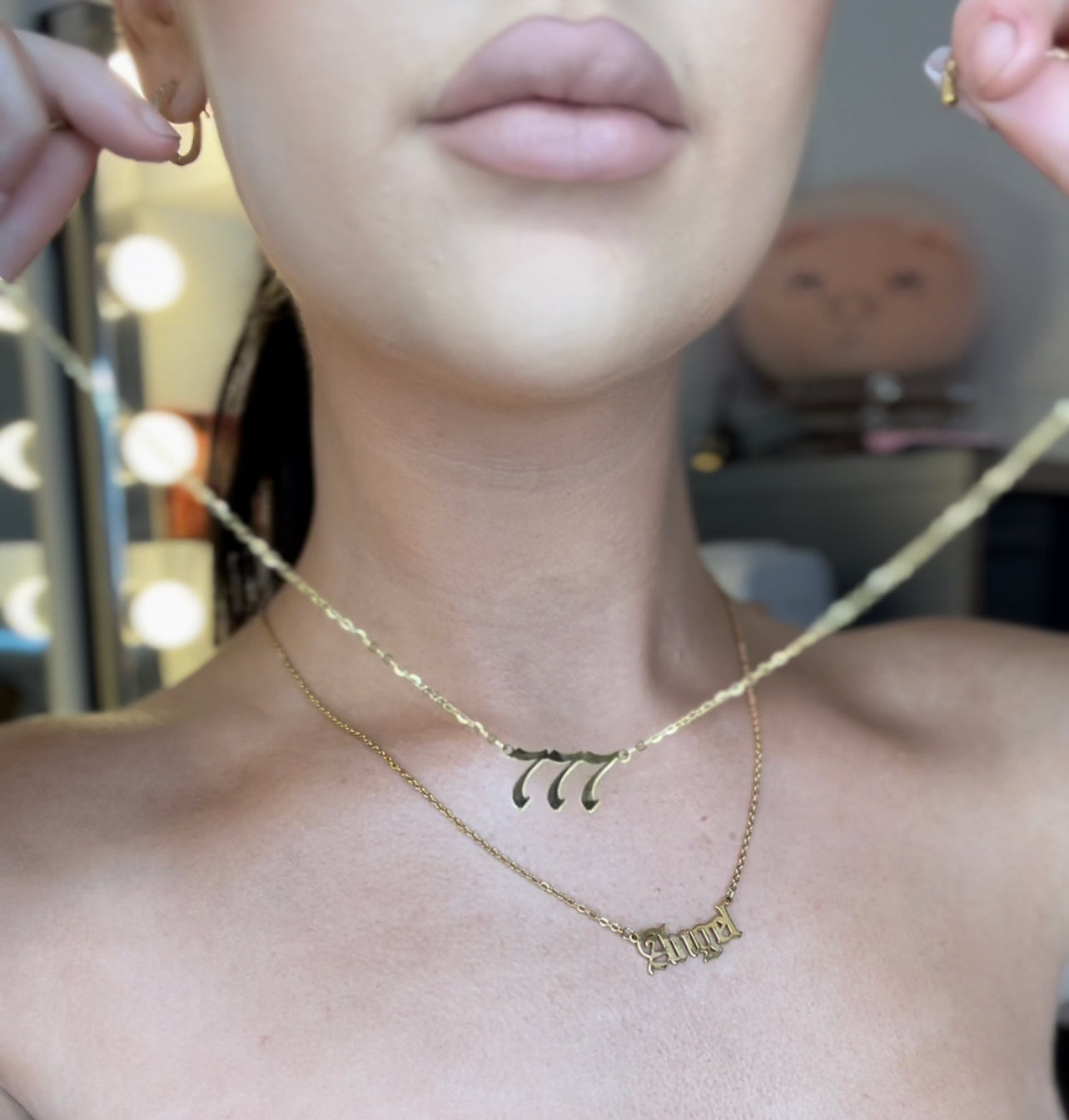 Angel necklace ‘777’ 🤍 GOLD