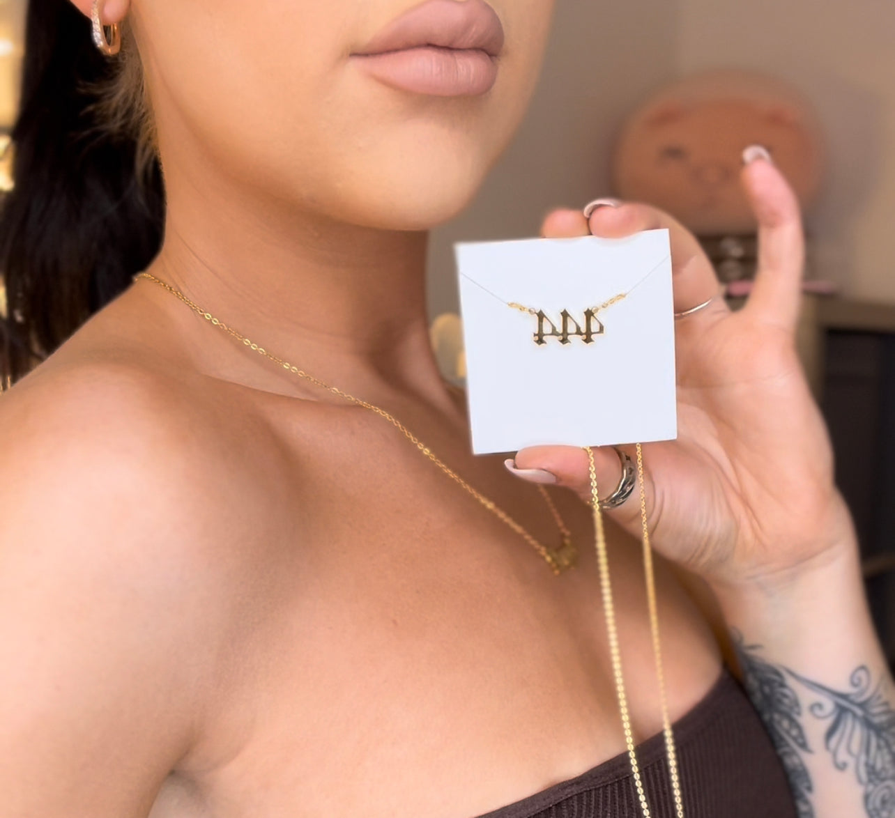 Angel necklace ‘444’ 🤍 GOLD